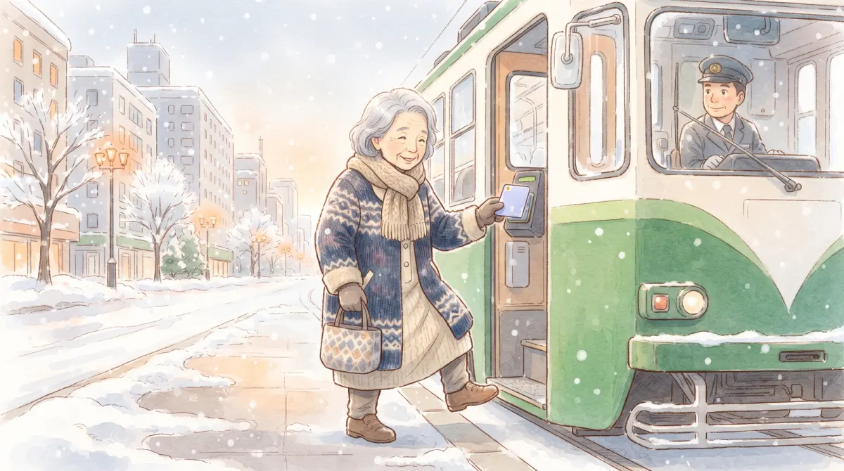 札幌市の敬老パスとは?2026年4月から75歳以上・自己負担は50%へ|持っている人の経過措置と、年ごとの負担の表・郵便局でのチャージ