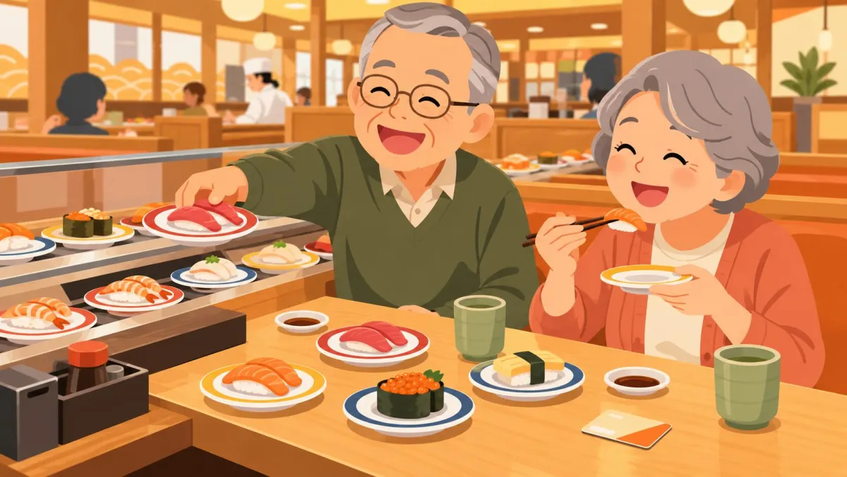 スシローのシニア割引は？60歳から平日5%OFF｜シニアカードの作り方